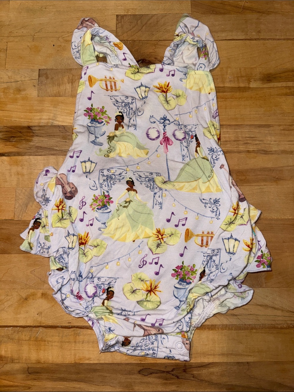 Posh Peanut Disney Princess Tiana Bubble Romper